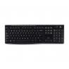 Logitech K270 Teclado Inalambrico USB - Resistente a Salpicaduras - Teclas de Acceso Rapido - Color Negro