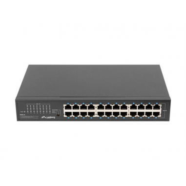 SWITCH LANBERG 24 PUERTOS GIGABIT ETHERNET RACK 19"