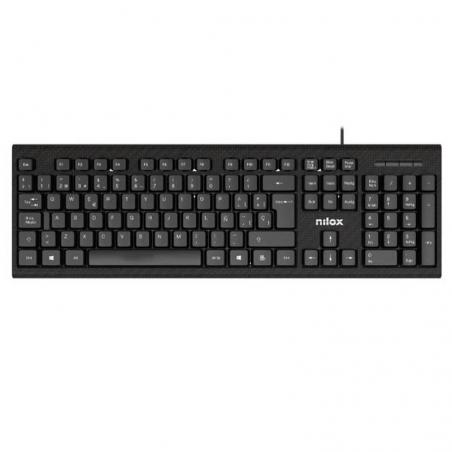 NILOX Kit Teclado+raton NXKME0011 Usb NEgro