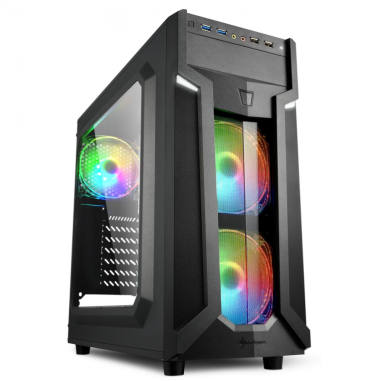 CAJA ATX SHARKOON VG6-W RGB 2XUSB3.0 SIN FUENTE