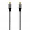 CABLE AISENS USB 2.0 ALUMINIO 5A 100W E-MARK USB-C 1.0M