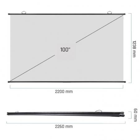 iggual Pantalla enrollable manual 100"16:9 PEM100p