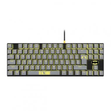 FR-TEC Teclado Mecanico Gaming TKL Batman - Retroiluminacion - Anti-Ghosting - Cable Trenzado 1.8m - Compatible con PC, Mac, Ps5