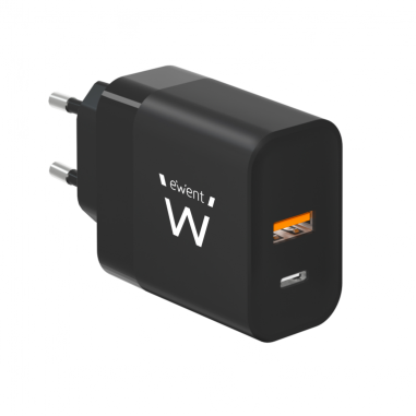 CARGADOR MOVIL EWENT RAPIDO USB-C/A 45W