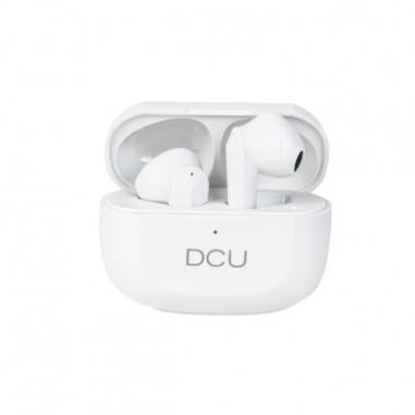 DCU Tecnologic Good People Auriculares Bluetooth 5.2 - Microfono Integrado - Autonomia hasta 6.5h - Control Tactil - Color Blanc