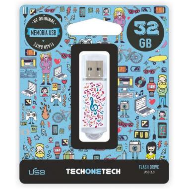 TechOneTech Music Dream Memoria USB 2.0 32GB (Pendrive)