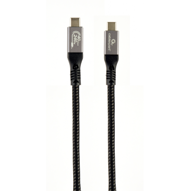 CABLE GEMBIRD USB 4 TIPO C DE PRIMERA CALIDAD, 40 GBPS, 240 W, 1,5 M