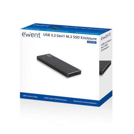 Ewent EW7023 Caja externa SSD M2 USB 3.1 Aluminio