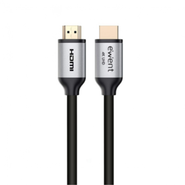 CABLE HDMI 2.0 EWENT PREMIUM HIGH SPEED CON ETHERNET NEGRO M/M 1,8M 4K 60HZ