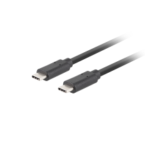 CABLE USB-C LANBERG 3.1 GEN 2 MACHO/MACHO 10GB/S PD100W 1.8M NEGRO