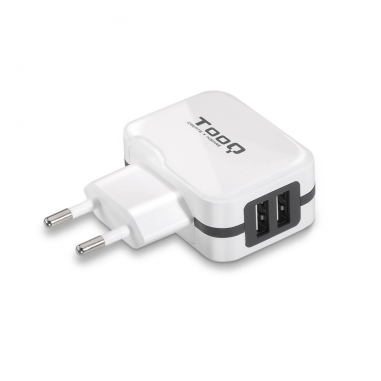 CARGADOR PARED USB TOOQ TQWC-11S02WT 2xUSB 3.4 BLANCO