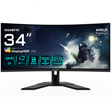 MONITOR GAMING GIGABYTE G34WQCP 34" 3440x1440 VA 1500R