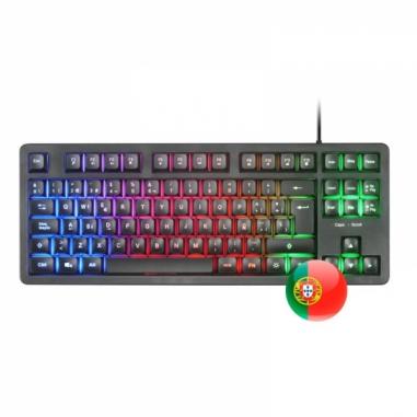 Mars Gaming MK023 Teclado Gaming - Tecnologia H-Mech RED - Iluminacion FRGB LED - Anti-Ghosting - Compatibilidad Universal - Est