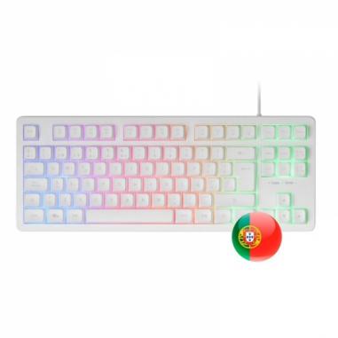 Mars Gaming MK023 Teclado Gaming - Tecnologia H-Mech RED - Iluminacion FRGB LED - Anti-Ghosting - Compatibilidad Universal - Est