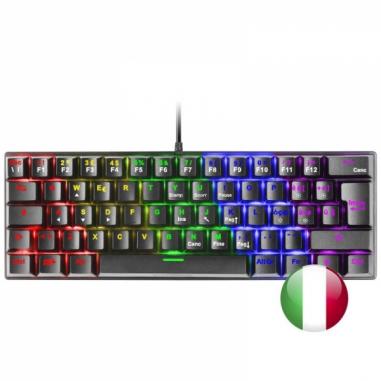 Mars Gaming MK60 Teclado Gaming Mecanico - Ultra-compacto 60% - Switches Antipolvo - Iluminacion RGB - Anti-ghosting Avanzado - 