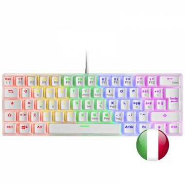 Mars Gaming MK60 Teclado Gaming Mecanico - Ultra-compacto 60% - Iluminacion RGB - Switches Antipolvo - Teclas Imborrables - Mult