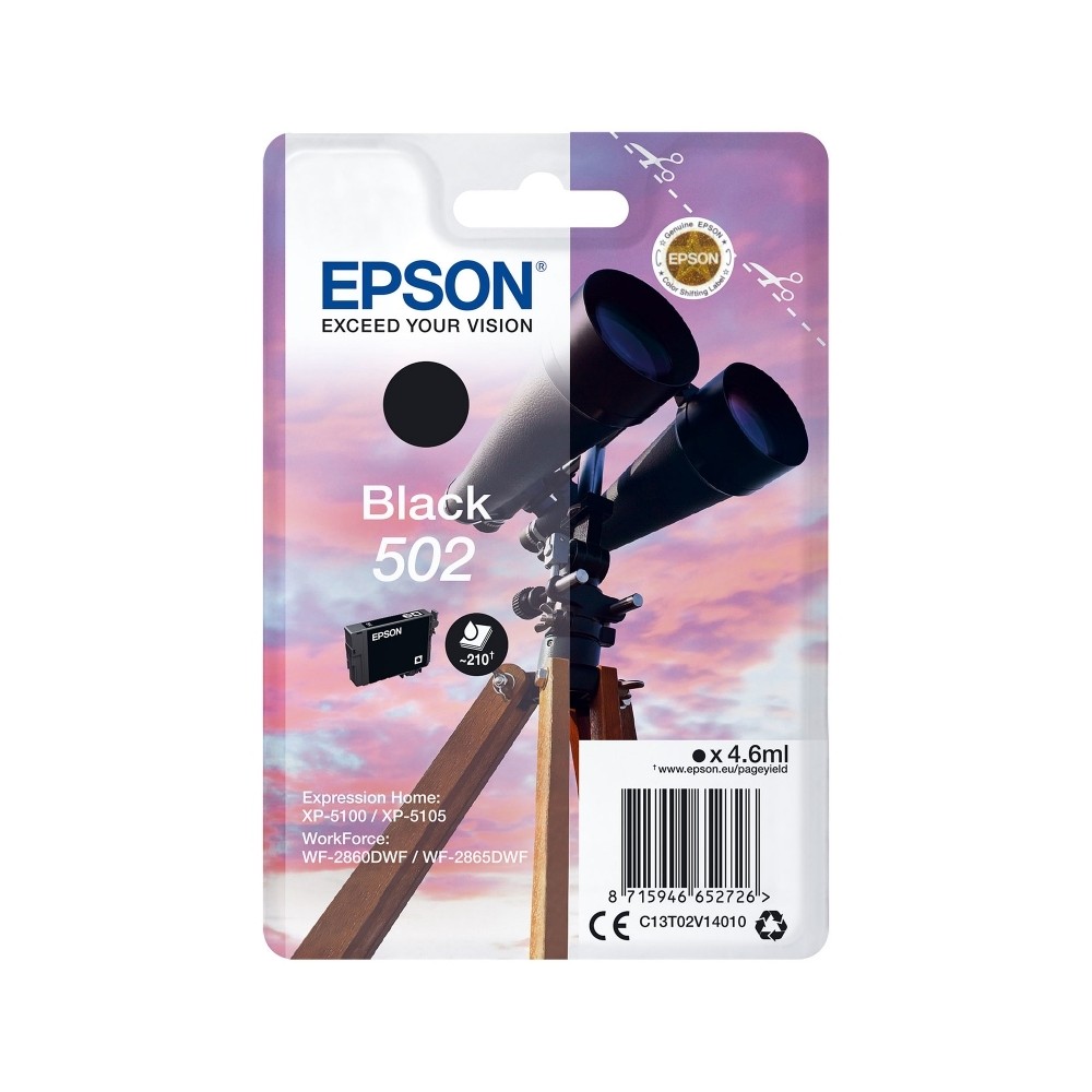 Epson Cartucho 502 Negro