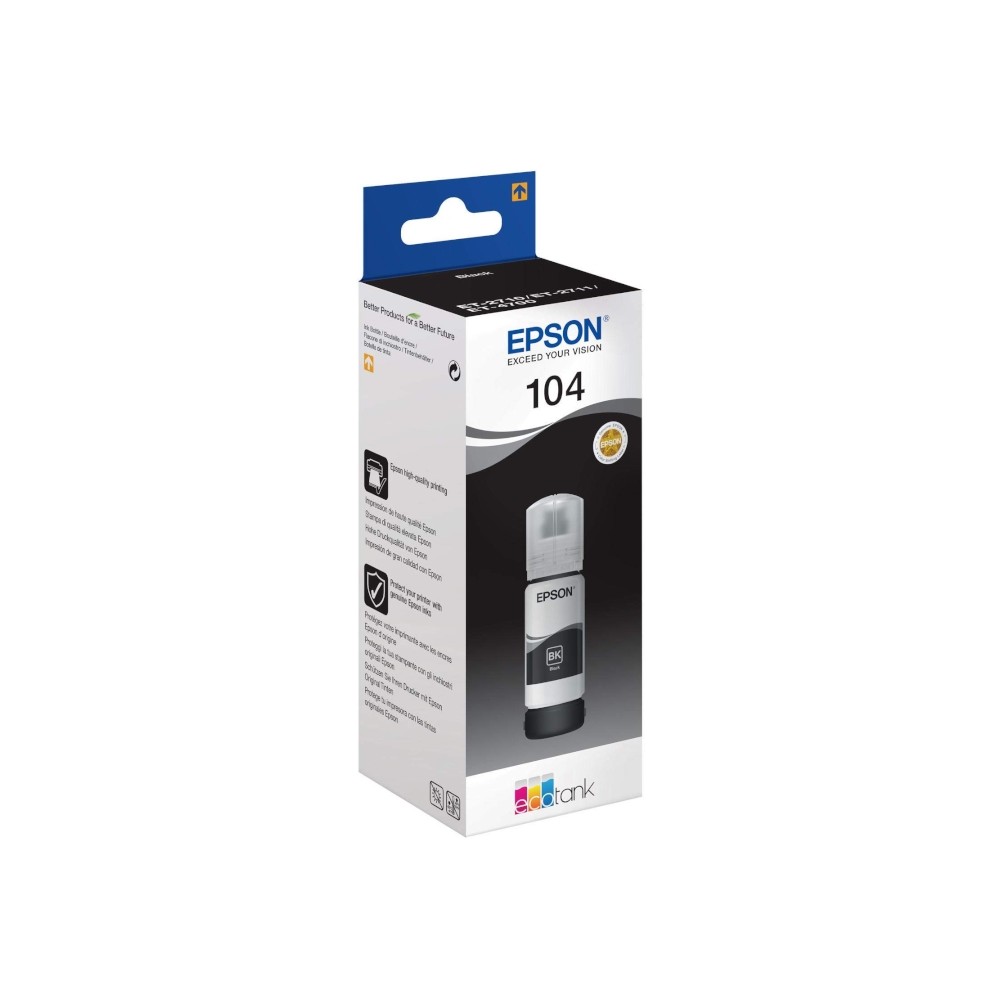 Epson Botella Tinta Ecotank 104 Negro