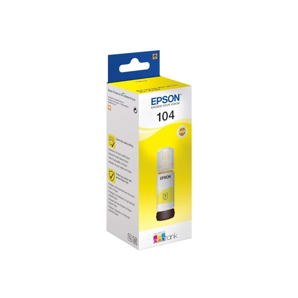 Epson Botella Tinta Ecotank 104 Amarillo