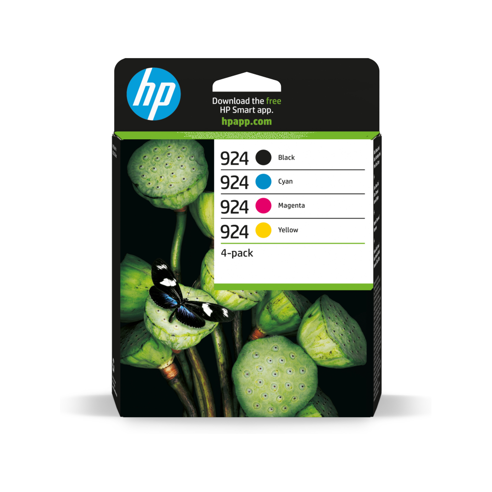 PACK HP TINTA 4 COLORES CMYK