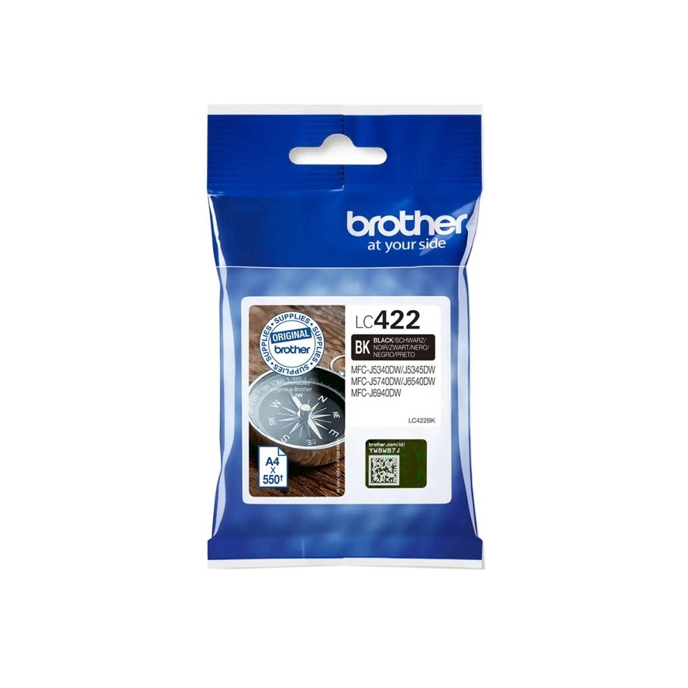 Brother Cartucho LC422BK Negro