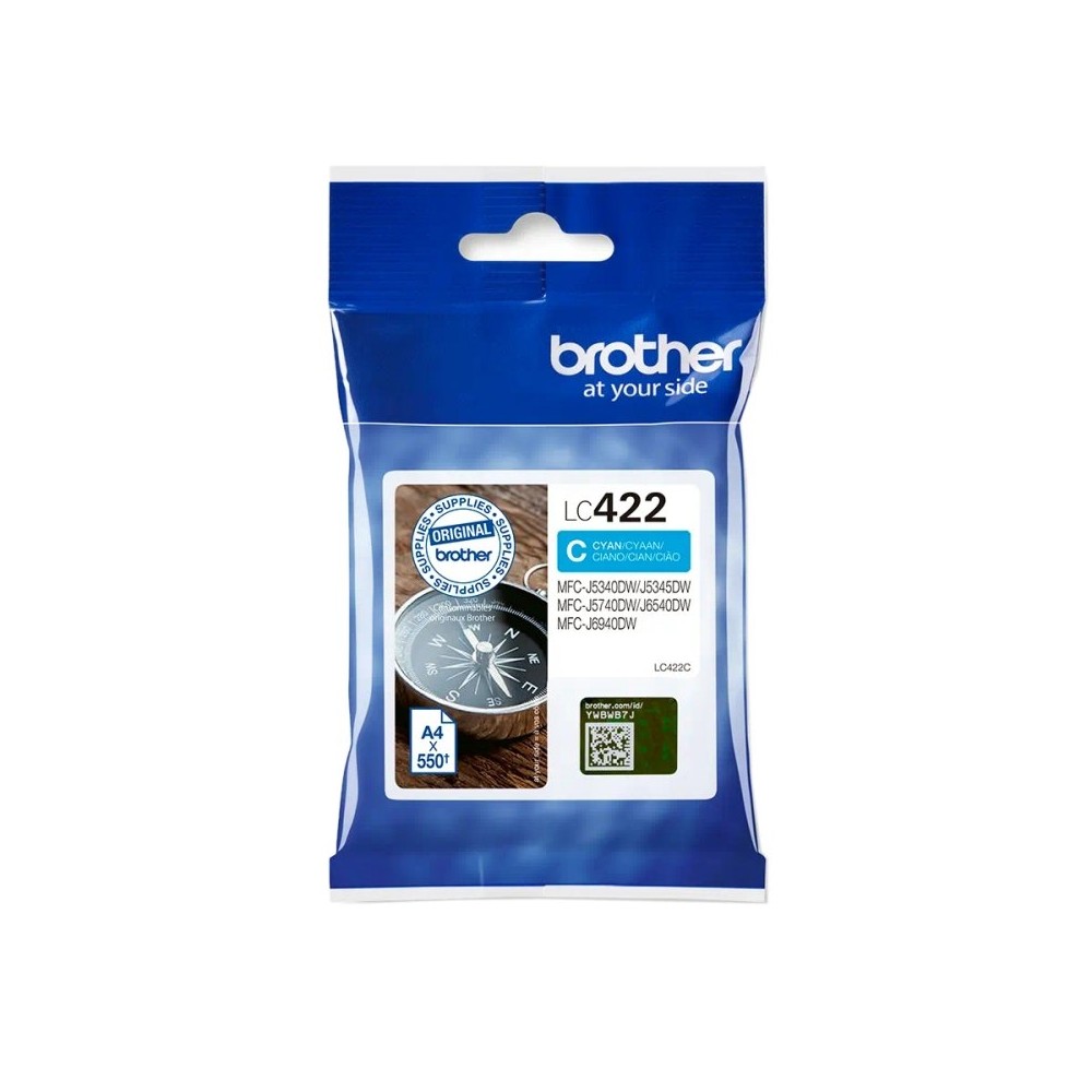 Brother Cartucho LC422C Cian