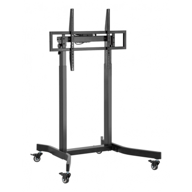 SOPORTE AISENS SUELO MOTORIZADO RUEDAS PANTALLA 120KG 55-100 NEGRO