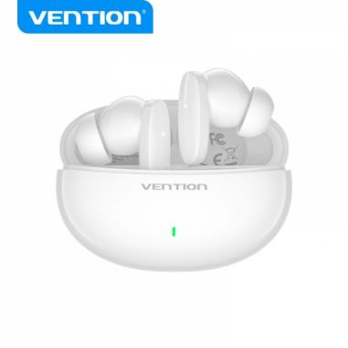 Vention Auriculares Bluetooth 5.3 con Estuche de Carga - 7h Autonomia - Color Blanco