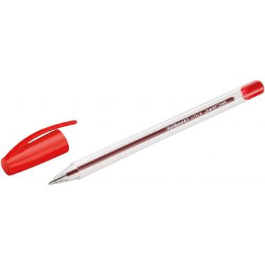 Pelikan Stick Super Soft Boligrafo Trazo 1mm - Tinta Super Fluida - Empuñadura Triangular - Color Rojo