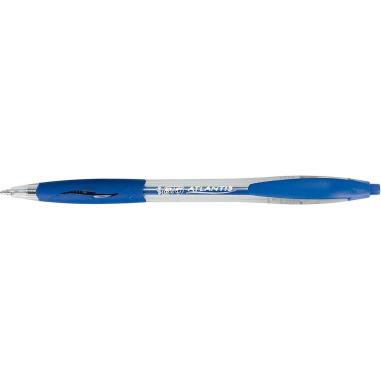 Bic Atlantis Classic Boligrafo Retractil - Punta de 1mm - Cuerpo Transparente con Grip - Color Azul