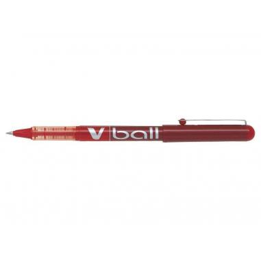 Pilot Boligrafo de tinta liquida V Ball 05 Rollerball - Punta de bola redonda 0.5mm - Trazo 0.3mm - Color Rojo