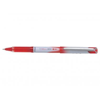 Pilot Boligrafo de Tinta Liquida V Ball Grip 05 - Punta de Bola Conica 0.5mm - Trazo 0.3mm - Grip de Goma - Color Rojo