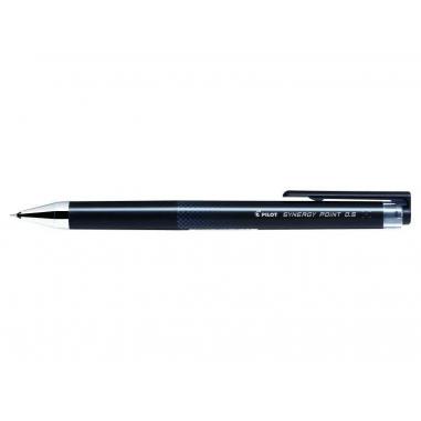 Pilot Boligrafo de Gel Synergy Point Retractil - Recargable - Punta Fina 0.5mm - Trazo 0.25mm - Color Negro