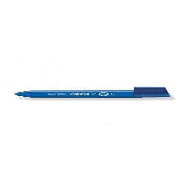 Staedtler Noris 326 Rotulador de Punta Fina - Trazo 1mm Aprox - Tina Base de Agua - Color Azul