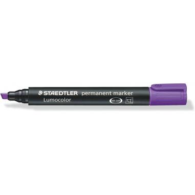 Staedtler Lumocolor 350 Rotulador Permanente - Punta Biselada 2-5mm aprox. - Tinta Base de Alcohol - Secado Rapido - Color Viole