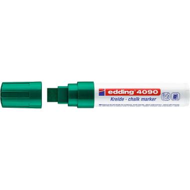 Edding 4090 Rotulador de Tiza Liquida - Punta Biselada - Trazo entre 4 y 15mm - Olor Neutro - Color Verde