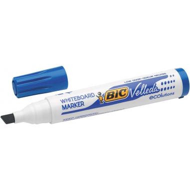 Bic Velleda 1751 ECOlutions Marcadores para Pizarra - Punta Biselada - Trazo entre 3mm y 5.5mm - Tinta con Base de Alcohol - Eco