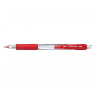 Pilot Portaminas SuperGrip H185 - Trazo 0.5mm - Mina HB - Cuerpo Rojo