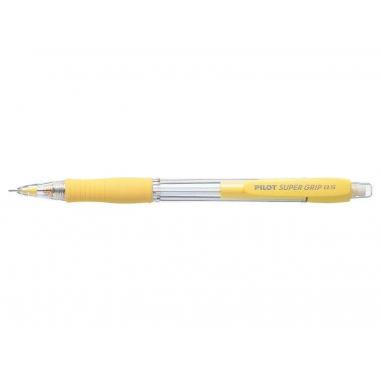 Pilot Portaminas SuperGrip H185 - Trazo 0.5mm - Mina HB - Cuerpo Amarillo