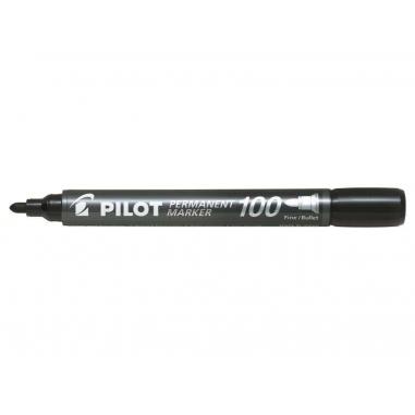 Pilot Rotulador Permanente 100 - Punta Fina de Bala 4,5mm - Trazo 1mm - Color Negro