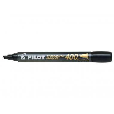 Pilot Rotulador Permanente 400 - Punta Biselada 4,5mm - Trazo 4mm - Color Negro