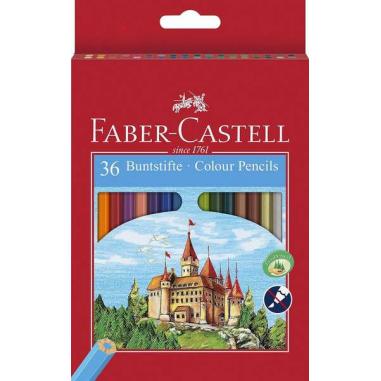 Faber-Castell Classic Colour Pack de 36 Lapices de Colores Hexagonales - Resistencia a la Rotura - Colores Surtidos