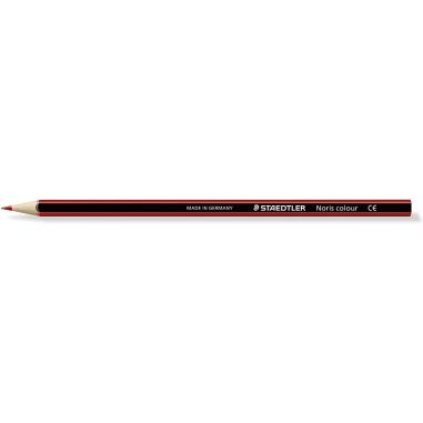 Staedtler Noris Colour 185 Lapiz Hexagonal de Color - Resistencia a la Rotura - Material Wopex - Color Rojo Claro