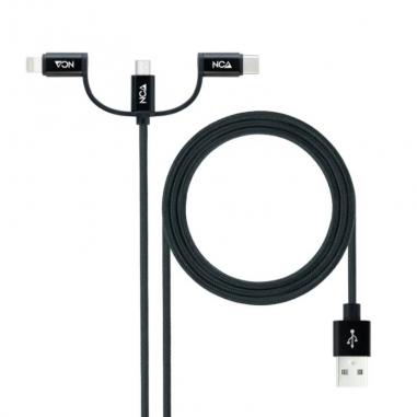 Nanocable Cable USB a USB-C/Micro USB/ Lighthning