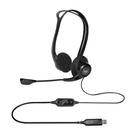 Logitech PC960M Auricular USB Suspension Ruido