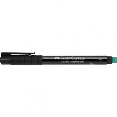 Faber-Castell Multimark Rotulador Permanente - Ancho de Trazo 0.6mm - Goma de Borrar Integrada - Resistente a la Luz y al Agua -