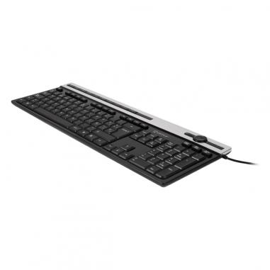 Unykach A2930 Teclado USB con 105 Teclas + 12 teclas multimedia - Teclas planas - Color Negro