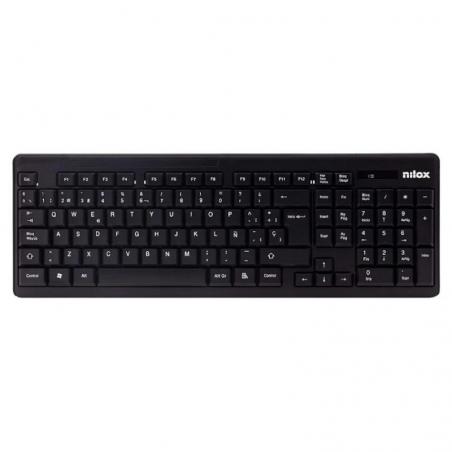 Nilox Teclado+raton NXKMWE0001 inalambrico Negro