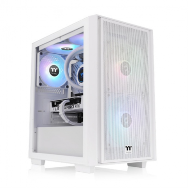 CAJA THERMALTAKE VERSA H16 TG ARGB M-ATX 3XVENTX120 MM SN FUENTE BLANCO