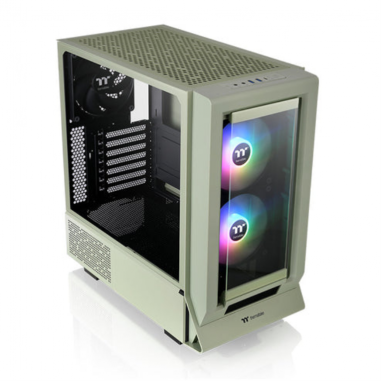 CAJA GAMING THERMALTAKE CERES 350 MX ATX 3XVENT 140 ARGB MATCHA SN FUENTEÂ